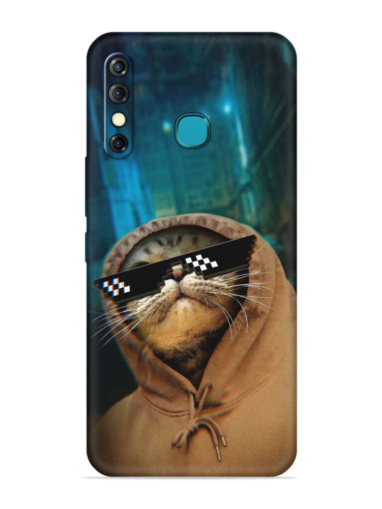 Thug Life Cat Soft Silicone Case for Infinix Hot 8 Zapvi