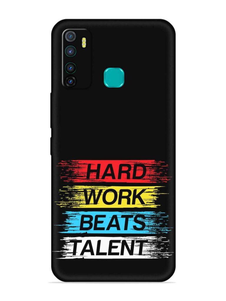 Hard Work Beats Soft Silicone Case for Infinix Hot 9 Zapvi