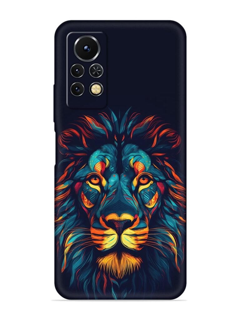 Colorful Lion Soft Silicone Case for Infinix Note 11s Zapvi