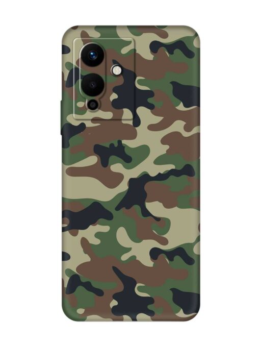 Army Military Camouflage Dark Green Soft Silicone Case for Infinix Note 12 Pro (5G) Zapvi