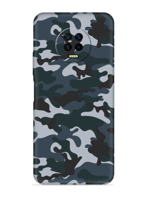 Dark Blue Army Military Art Soft Silicone Case for Infinix Note 7 Zapvi