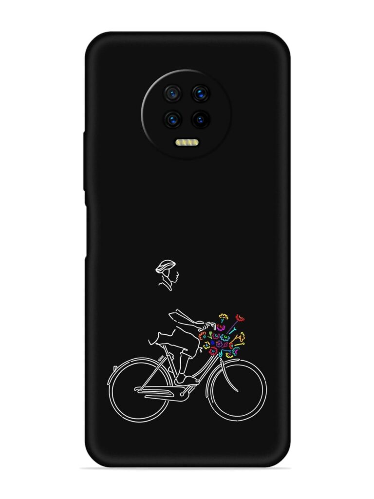 Minimalist Cycle Art Soft Silicone Case for Infinix Note 7 Zapvi