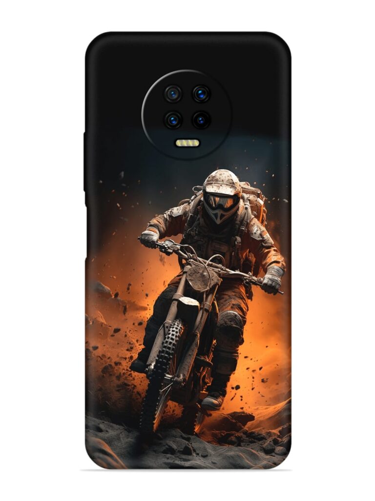 Motorcycle Stunt Art Soft Silicone Case for Infinix Note 7 Zapvi