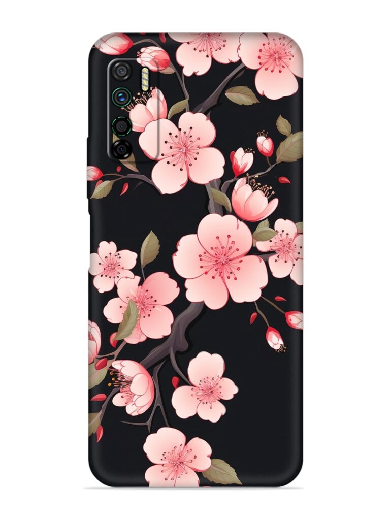 Cherry Blossom Soft Silicone Case for Infinix Note 7 Lite Zapvi