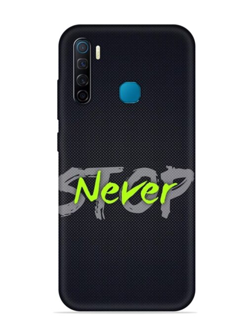 Never Stop Soft Silicone Case for Infinix S5 Zapvi