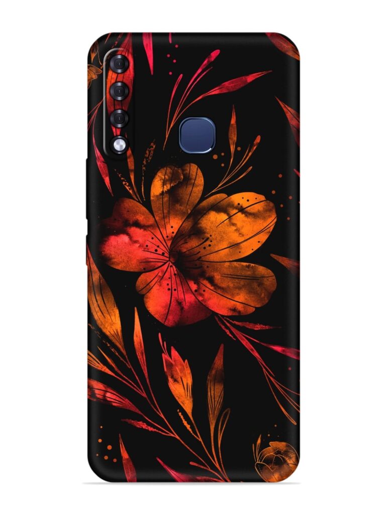 Red Flower Painting Soft Silicone Case for Infinix Smart 3 Plus Zapvi