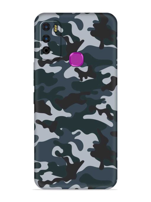 Dark Blue Army Military Art Soft Silicone Case for Infinix Smart 4 Plus Zapvi