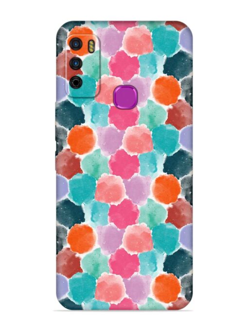 Colorful Seamless Pattern Soft Silicone Case for Infinix Smart 4 Plus Zapvi