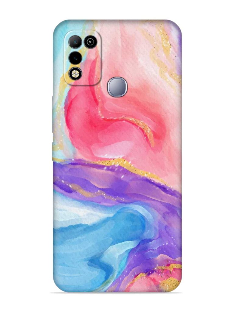 Watercolor Gradient Soft Silicone Case for Infinix Smart 5 Zapvi
