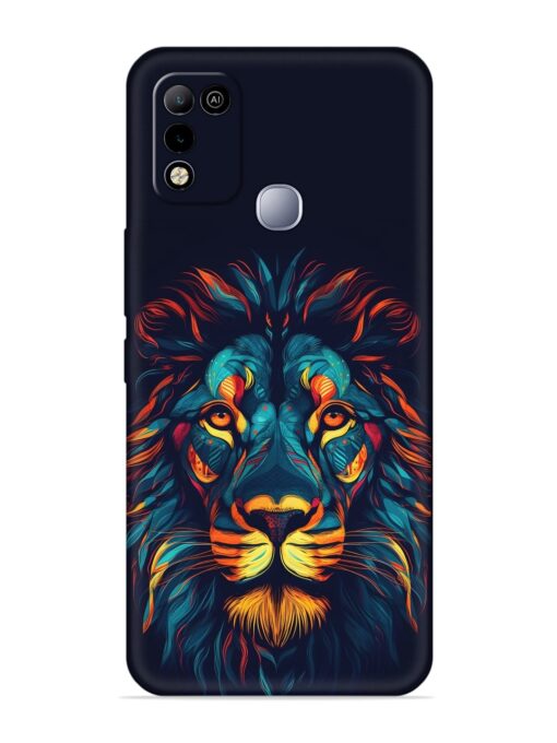 Colorful Lion Soft Silicone Case for Infinix Smart 5 Zapvi