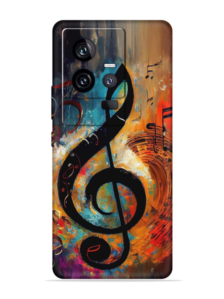 Music Notes Painting Soft Silicone Case for iQOO 11 (5G) Zapvi