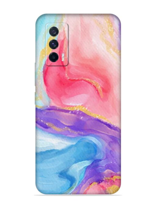 Watercolor Gradient Soft Silicone Case for iQOO 7 (5G) Zapvi