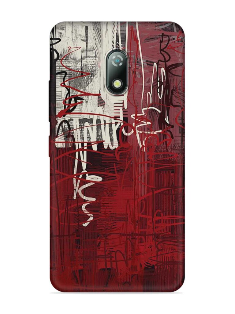 Abstract Background Art Soft Silicone Case for Itel A23 Zapvi