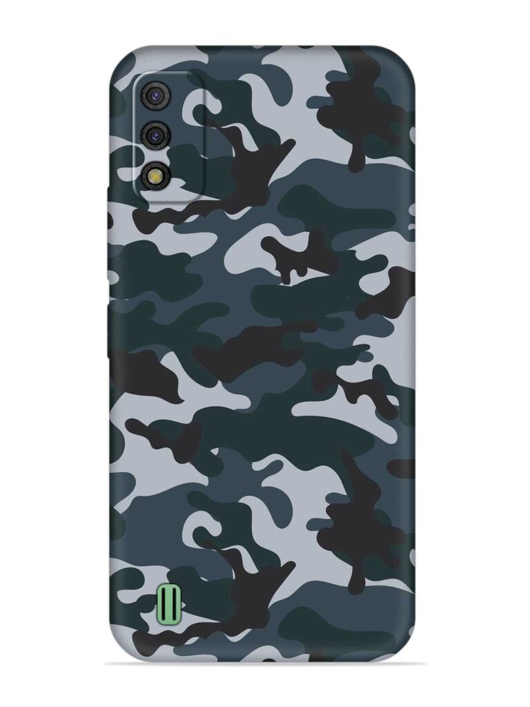 Dark Blue Army Military Art Soft Silicone Case for Itel A26 Zapvi