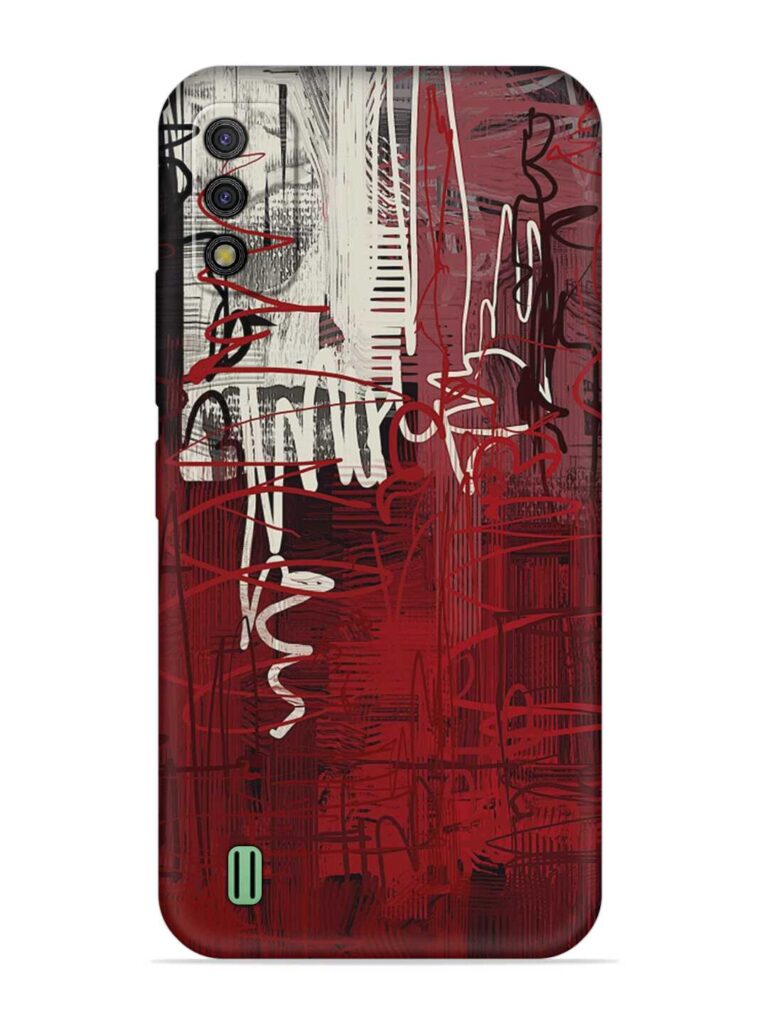 Abstract Background Art Soft Silicone Case for Itel A26 Zapvi