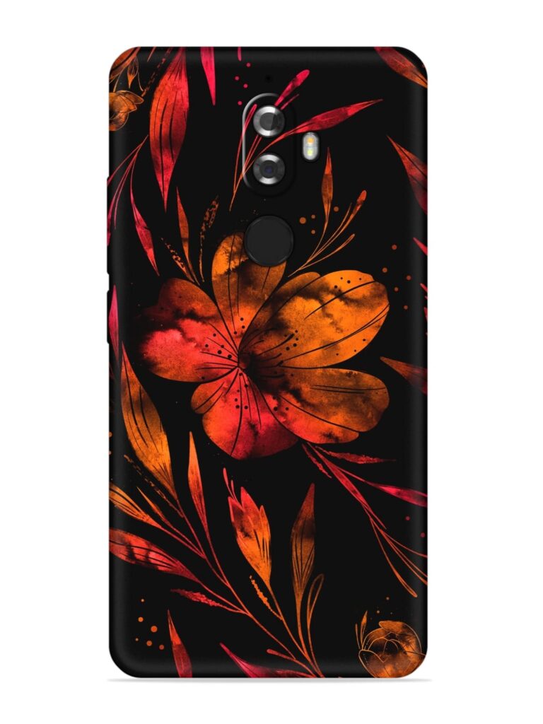 Red Flower Painting Soft Silicone Case for Lenovo K8 Plus Zapvi