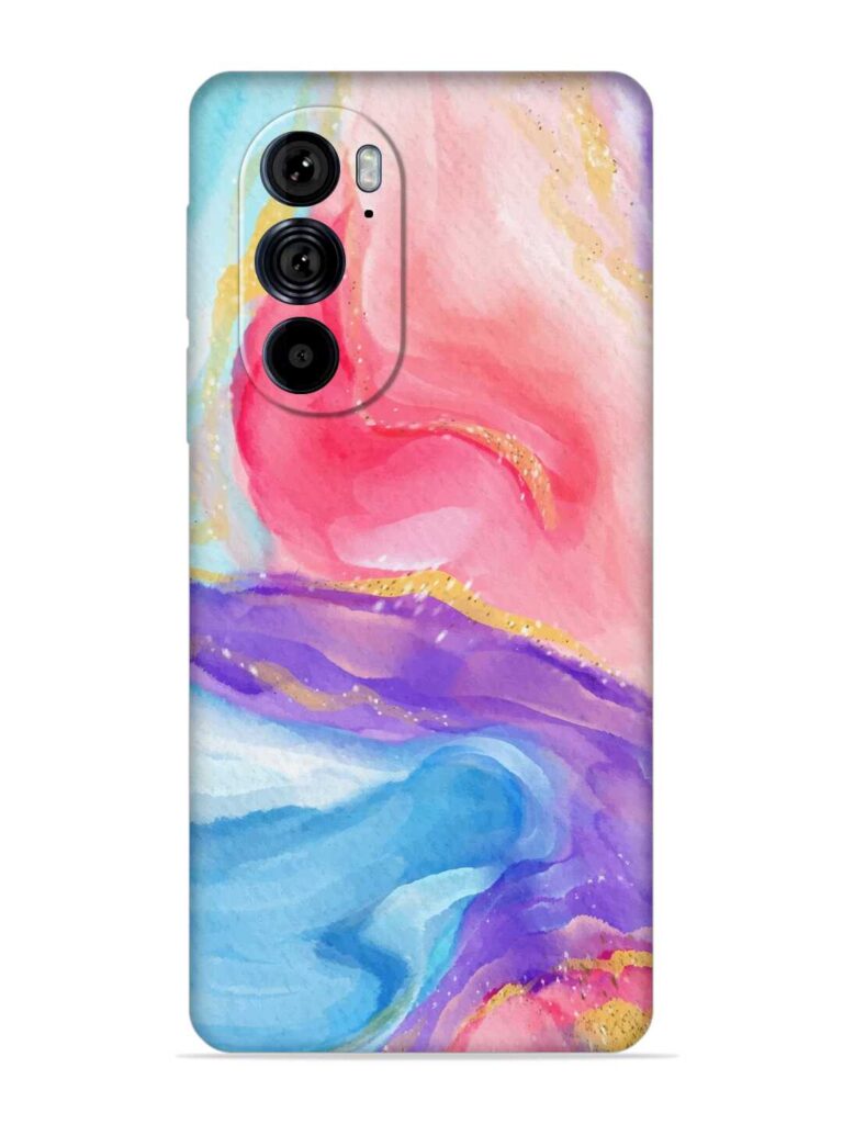 Watercolor Gradient Soft Silicone Case for Motorola Edge 30 Pro Zapvi