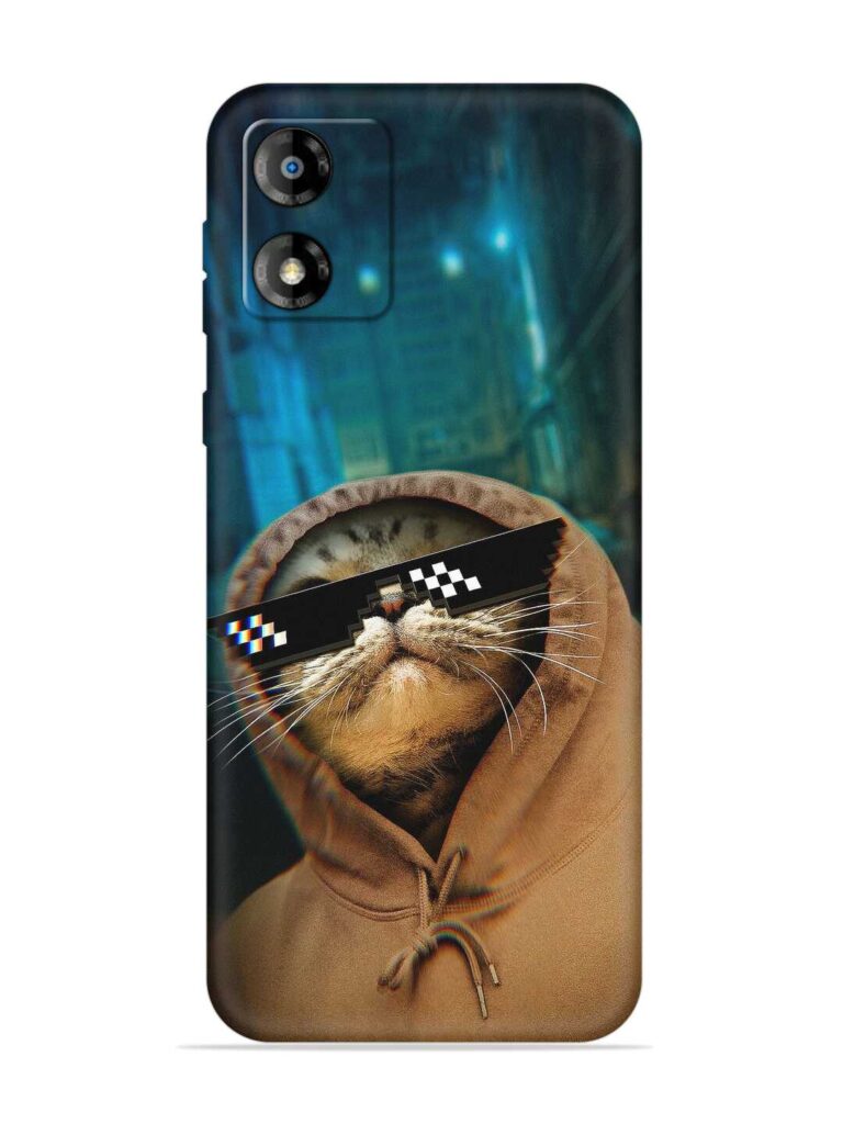 Thug Life Cat Soft Silicone Case for Motorola Moto E13 Zapvi