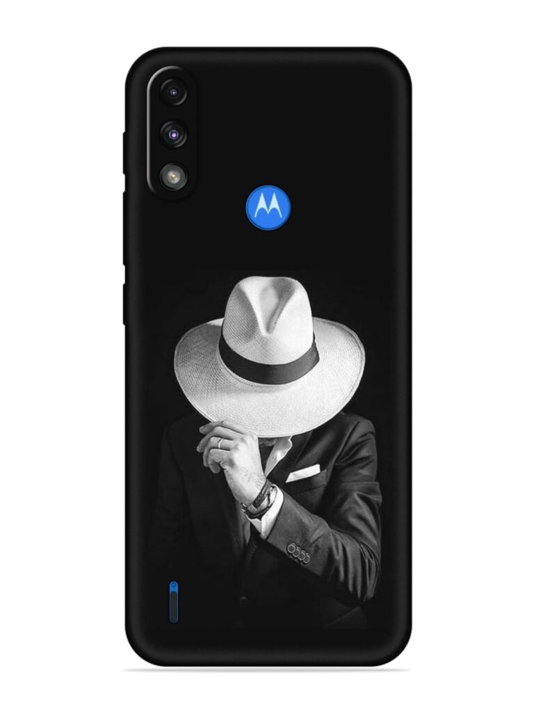 Men Under Hat Soft Silicone Case for Motorola Moto E7 Power Zapvi