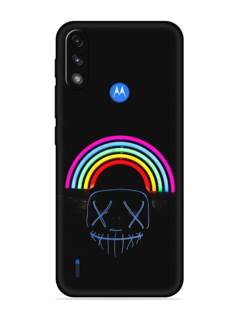 Mask Rainbow Soft Silicone Case for Motorola Moto E7 Power Zapvi