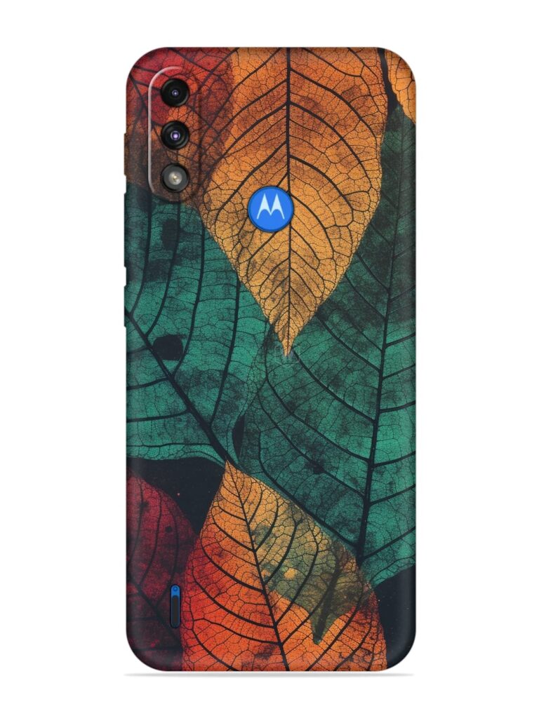 Leaves Artwork Soft Silicone Case for Motorola Moto E7 Power Zapvi