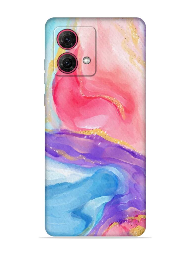 Watercolor Gradient Soft Silicone Case for Motorola Moto Edge 40 Neo Zapvi