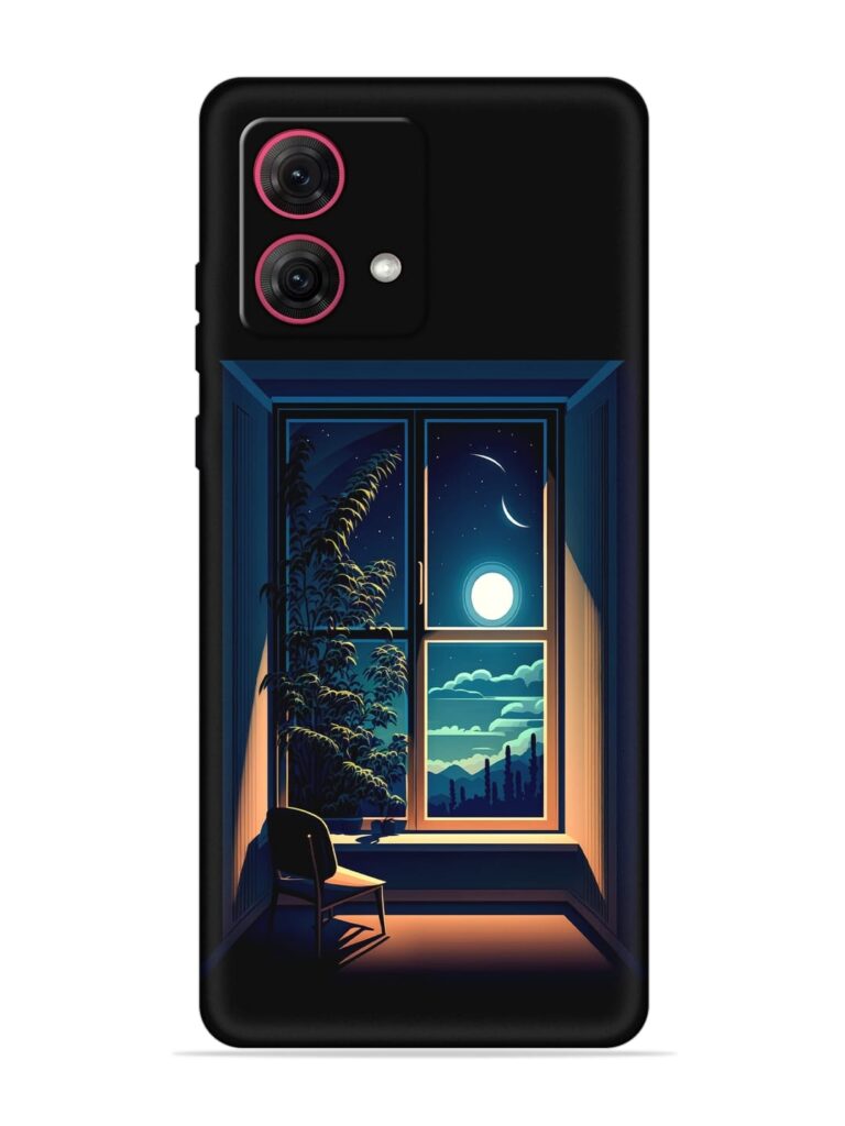 Night View At Window Soft Silicone Case for Motorola Moto Edge 40 Neo Zapvi