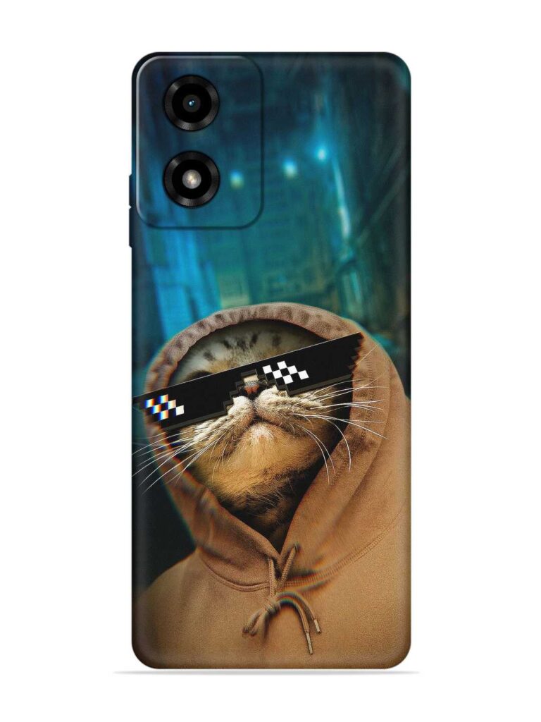 Thug Life Cat Soft Silicone Case for Motorola Moto G04 Zapvi