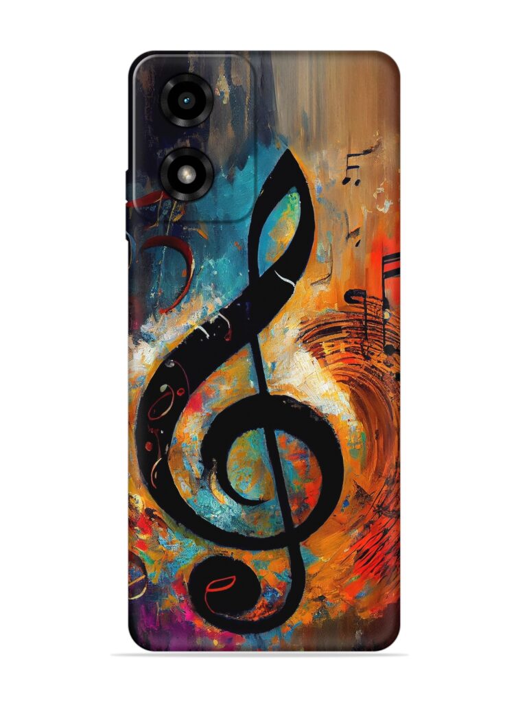 Music Notes Painting Soft Silicone Case for Motorola Moto G04 Zapvi
