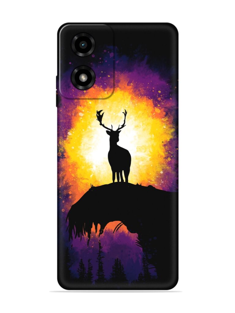 Elk Animal Art Soft Silicone Case for Motorola Moto G04 Zapvi