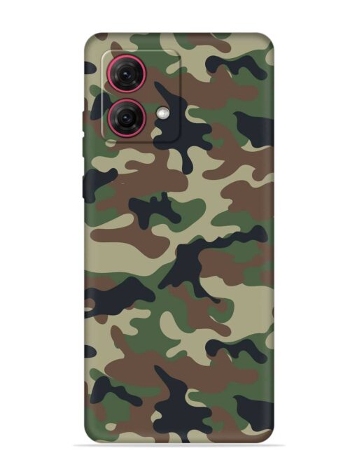 Army Military Camouflage Dark Green Soft Silicone Case for Motorola Moto G84 (5G) Zapvi
