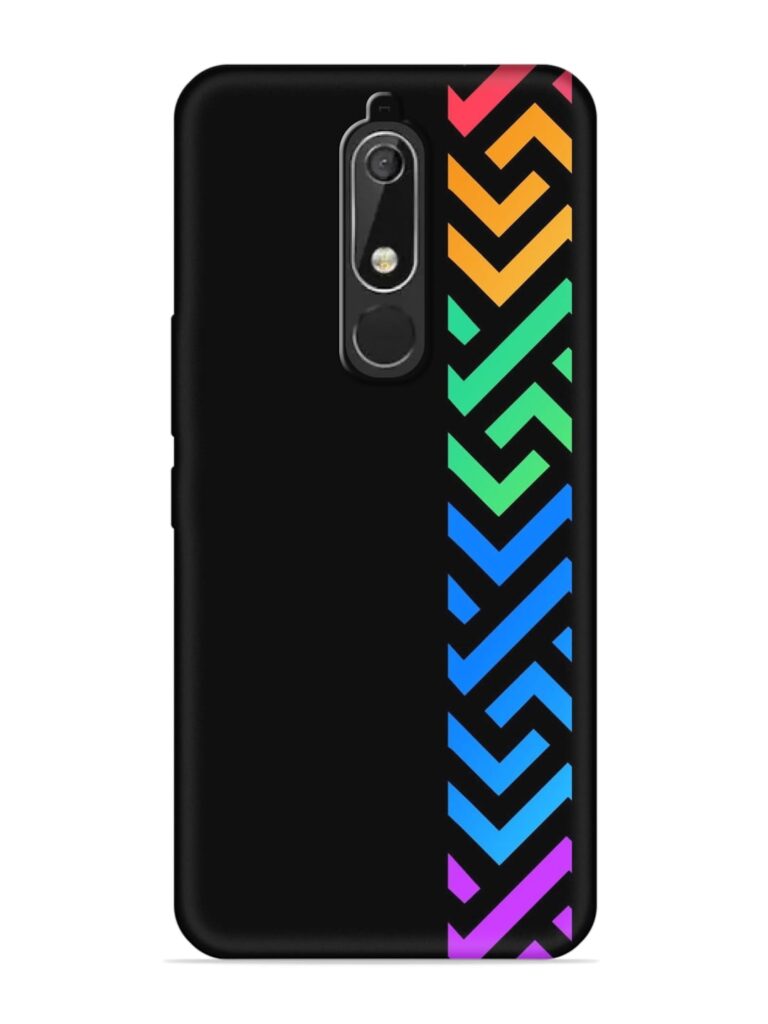 Colorshape Stripes Soft Silicone Case for Nokia 5.1 Zapvi