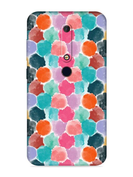 Colorful Seamless Pattern Soft Silicone Case for Nokia 6.1 Zapvi