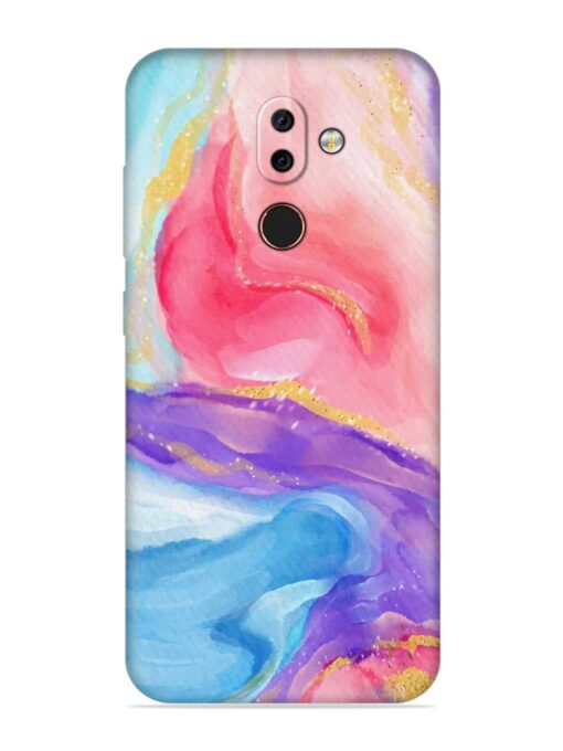 Watercolor Gradient Soft Silicone Case for Nokia 7 Zapvi