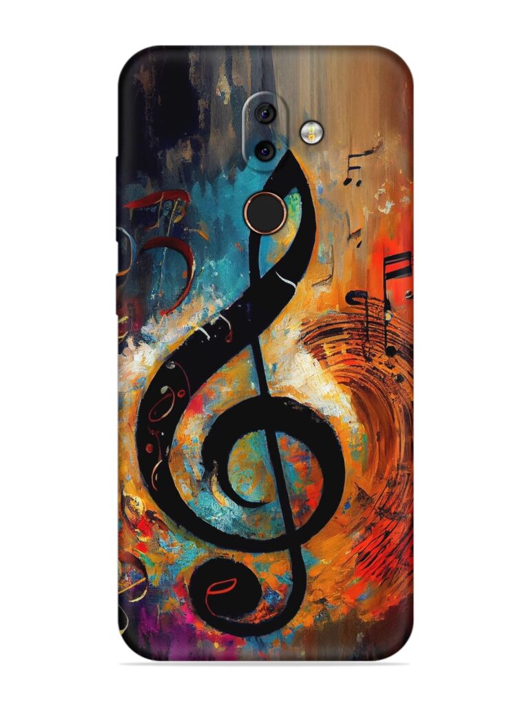 Music Notes Painting Soft Silicone Case for Nokia 7 Zapvi