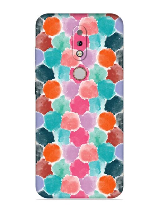 Colorful Seamless Pattern Soft Silicone Case for Nokia 7.1 Zapvi