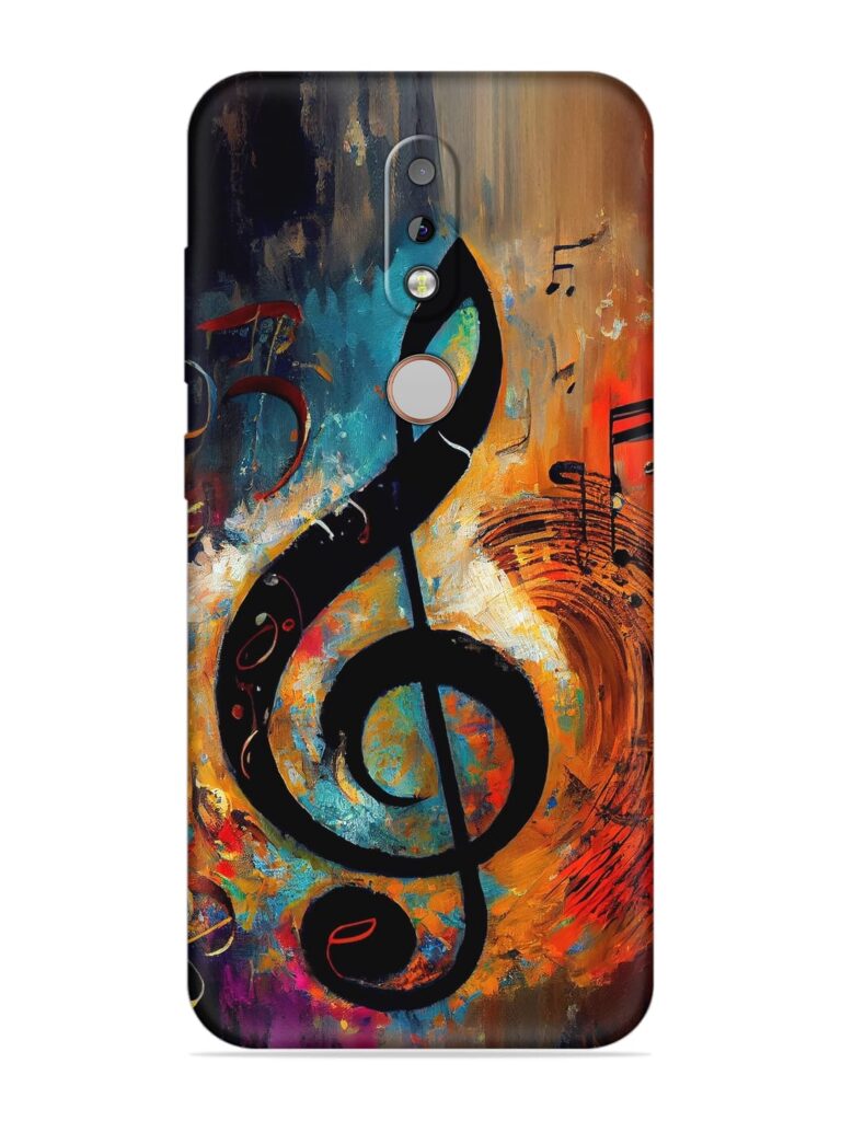 Music Notes Painting Soft Silicone Case for Nokia 7.1 Zapvi