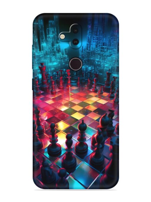 Chess Table Soft Silicone Case for Nokia 8.1 Zapvi