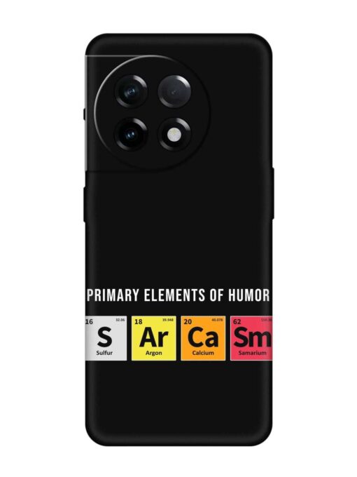 Primary Elements Humor Soft Silicone Case for OnePlus 11R (5G) Zapvi