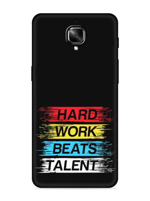 Hard Work Beats Soft Silicone Case for OnePlus 3 Zapvi