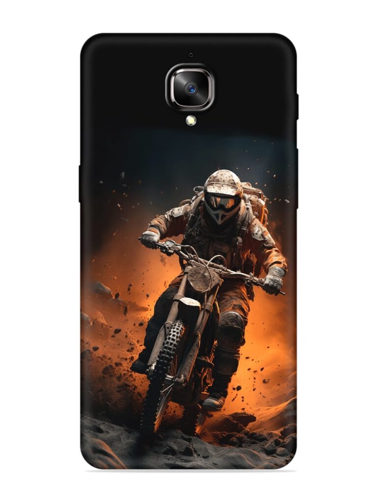 Motorcycle Stunt Art Soft Silicone Case for OnePlus 3 Zapvi