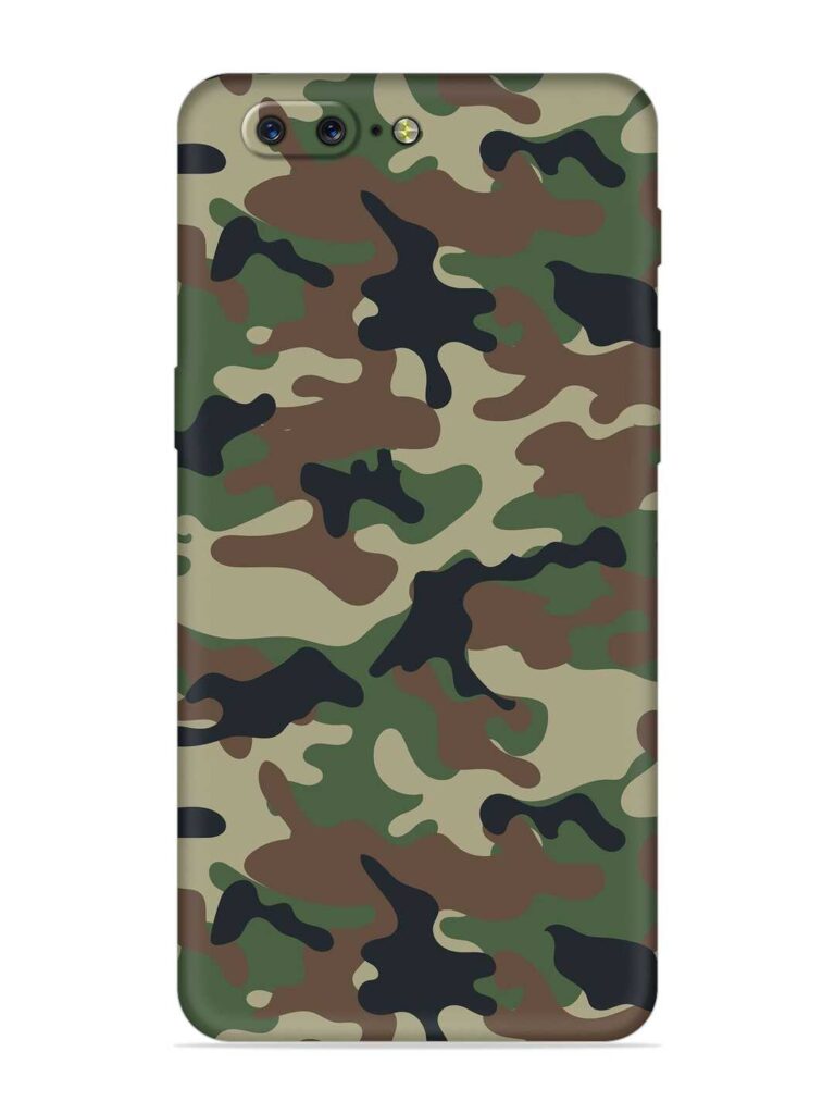 Army Military Camouflage Dark Green Soft Silicone Case for OnePlus 5 Zapvi