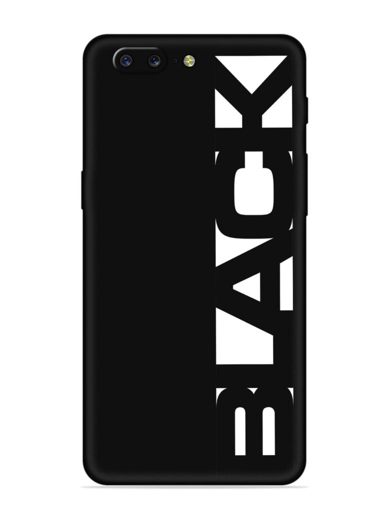 Black Typo Soft Silicone Case for OnePlus 5 Zapvi