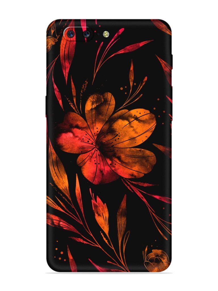 Red Flower Painting Soft Silicone Case for OnePlus 5 Zapvi