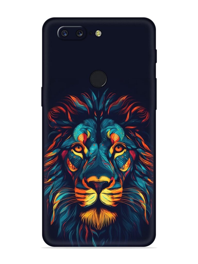 Colorful Lion Soft Silicone Case for OnePlus 5T Zapvi