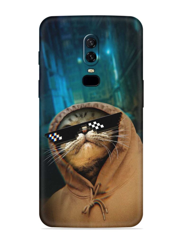 Thug Life Cat Soft Silicone Case for OnePlus 6 Zapvi