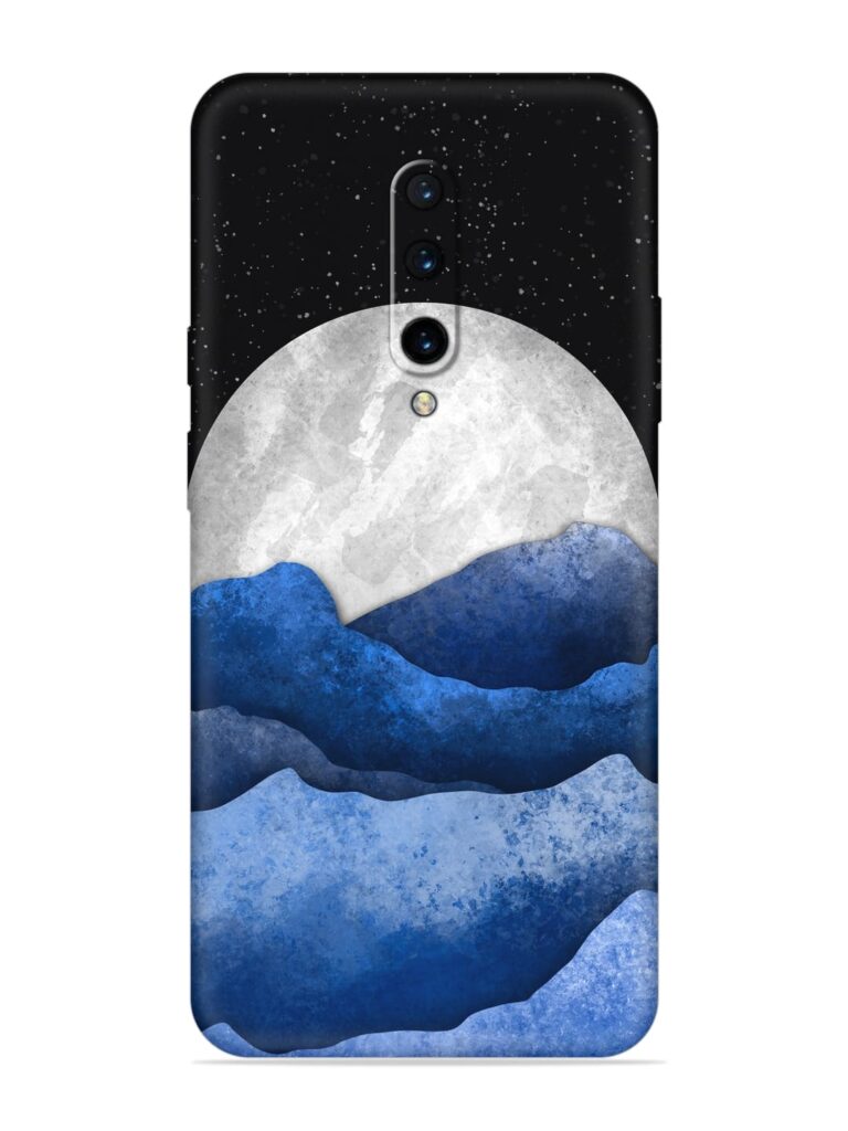 Full Moon Mountain Vector Soft Silicone Case for OnePlus 7 Pro Zapvi
