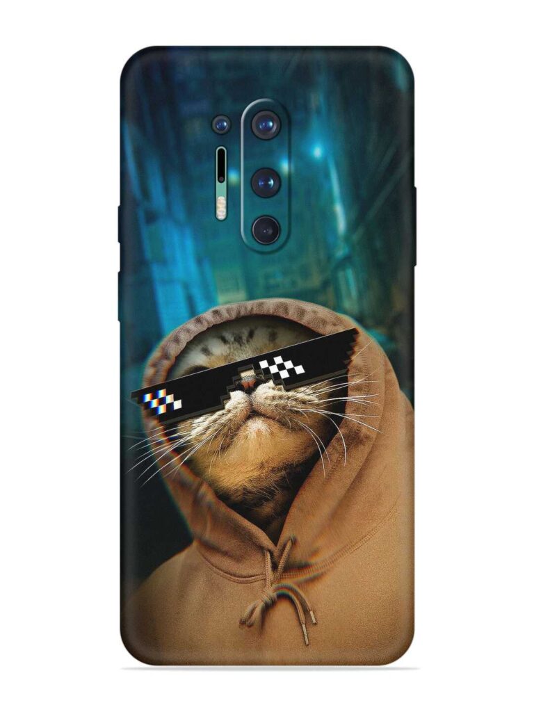 Thug Life Cat Soft Silicone Case for OnePlus 8 Pro Zapvi