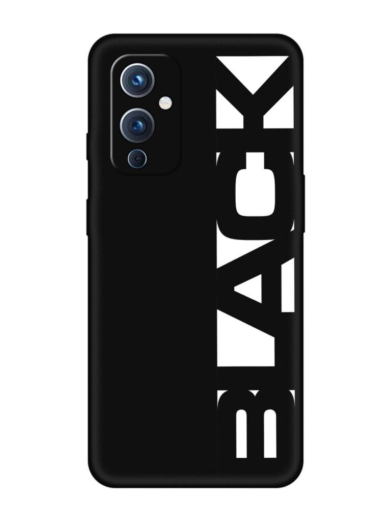Black Typo Soft Silicone Case for OnePlus 9 (5G) Zapvi