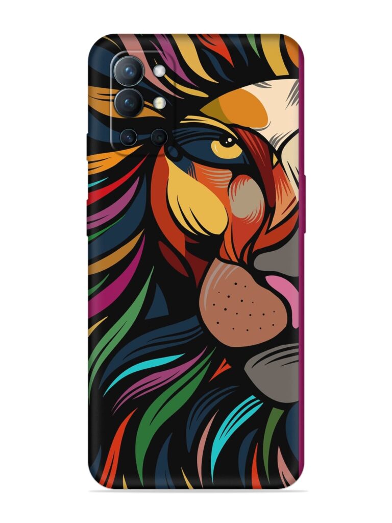 Trippy Lion Art Soft Silicone Case for OnePlus 9R (5G) Zapvi
